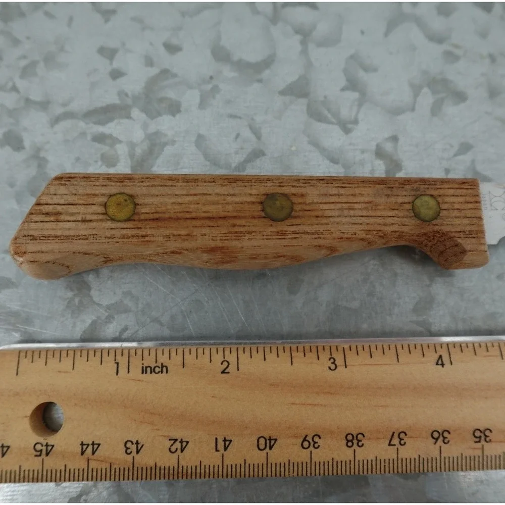 Vintage Armstrong Forge Paring Knife Wood Handle Stainless Steel 3.25 Inch Blade